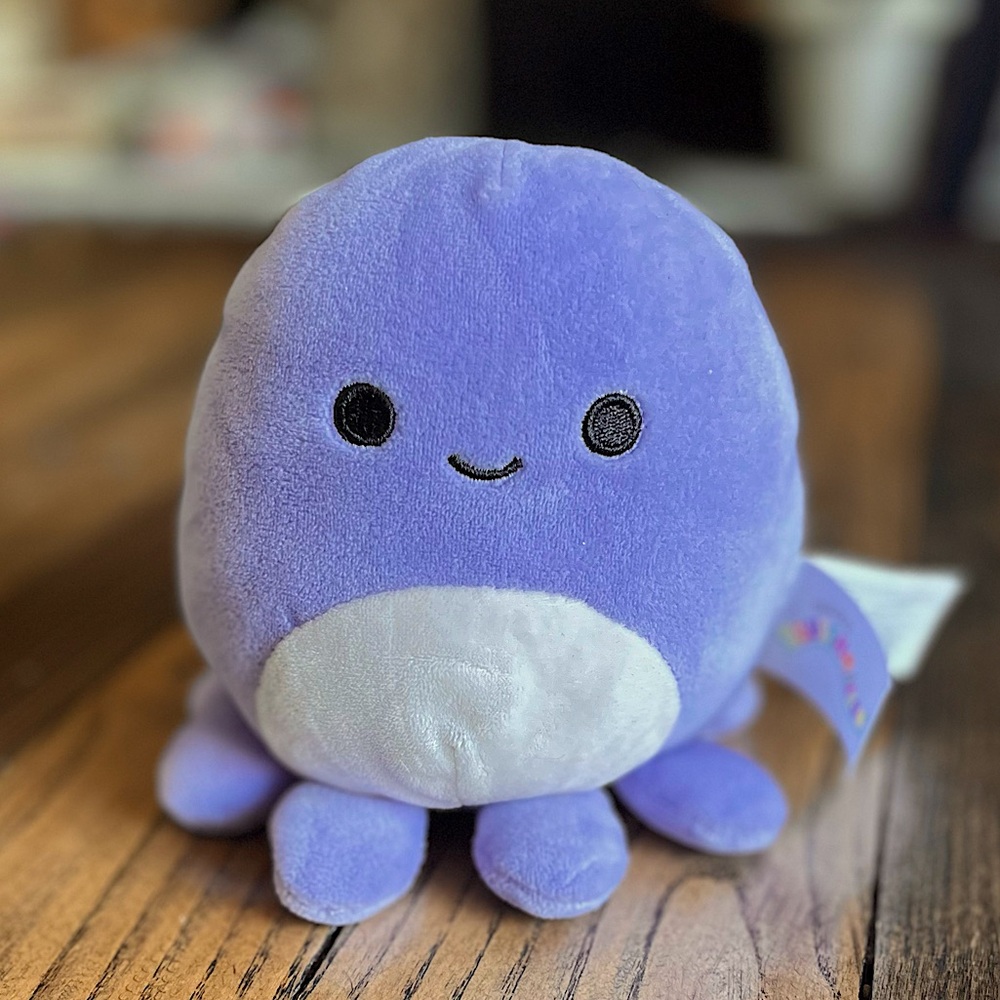 SQUISHMALLOW • Violet the Octopus 5” purple plush ocean marine life animal